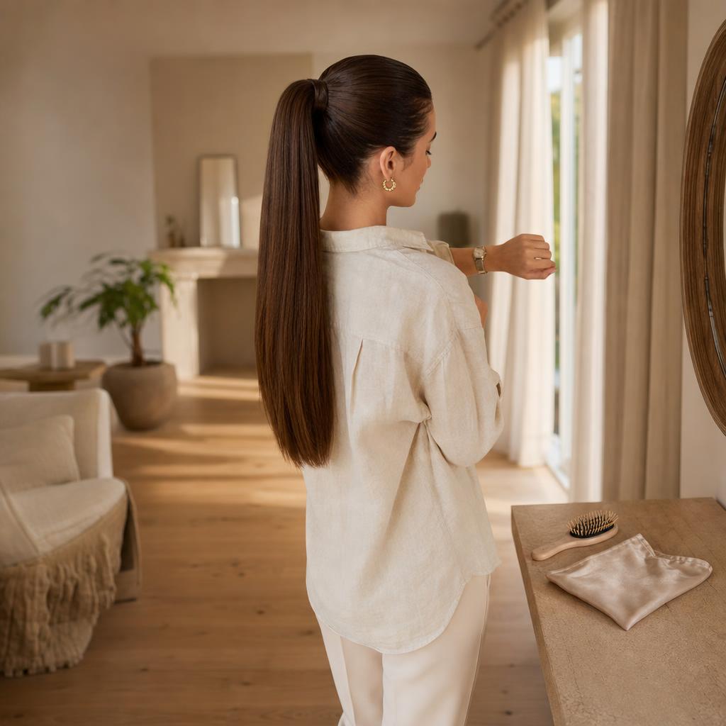 Hoe lang blijven ponytail extensions zitten