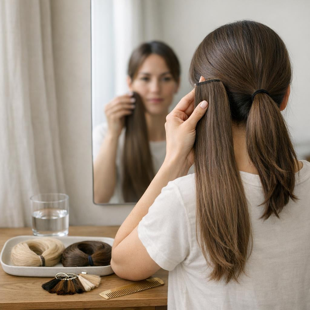 Ponytail extensions: zo kies je de perfecte kleur
