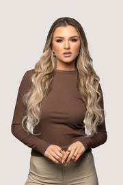 Princess Deluxe extensions à clips, 160 grammes, 22", 100% Remy Human Hair