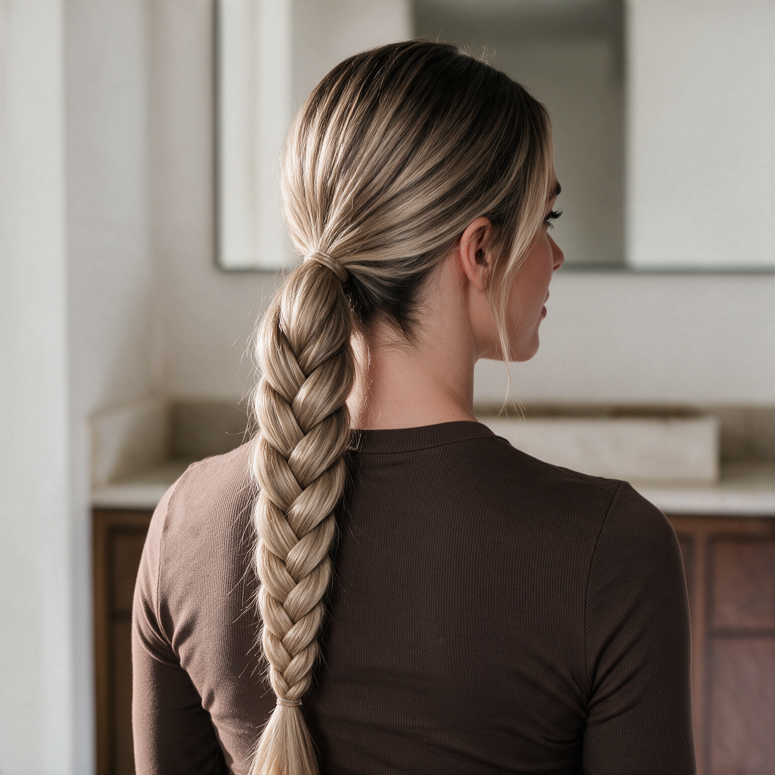 Luxury Braid aanbrengen, stap 4: blend & style