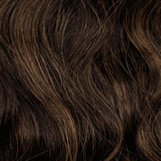Volumateur Marron Cappuccino – extensions à clips coloris brun chaud, 80 grammes, 22", 100% Remy Human Hair (détail)