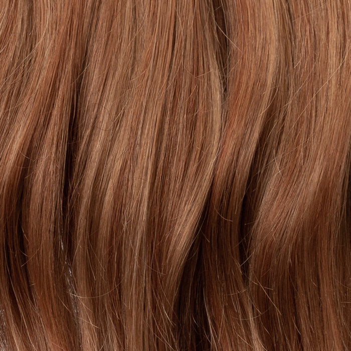 Mini Face Framer Pumpkin Spice – copper red clip-in face framers, 12 grams, 22", 100% Remy Human Hair