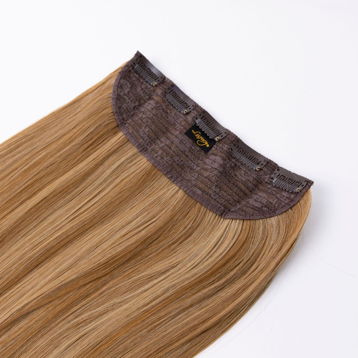 One Piece Extension Hazel Blonde – dark blonde one piece extension, 200 grams, 24", synthetic hair (detail)