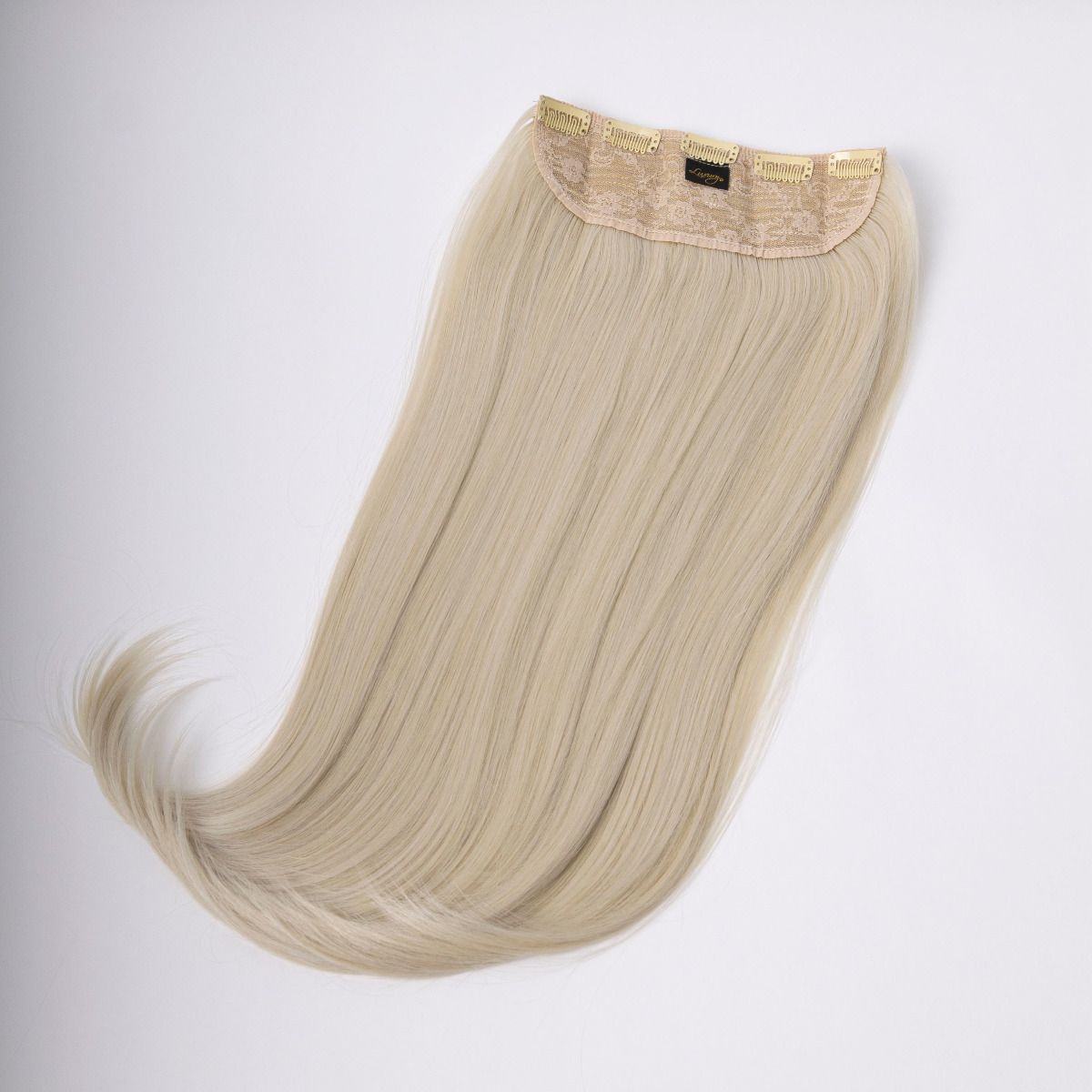 One Piece Extension Pearl Blonde – light blonde one piece extension, 200 grams, 24", synthetic hair (detail)