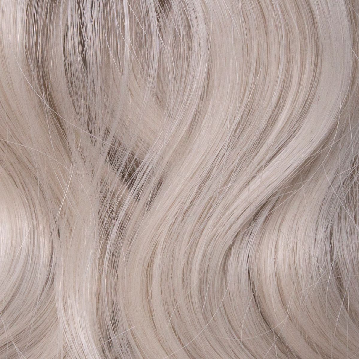 The Wavy Dream Ponytail Platinum Blonde – platinum blonde ponytail extension, 180 grams, 18", synthetic hair