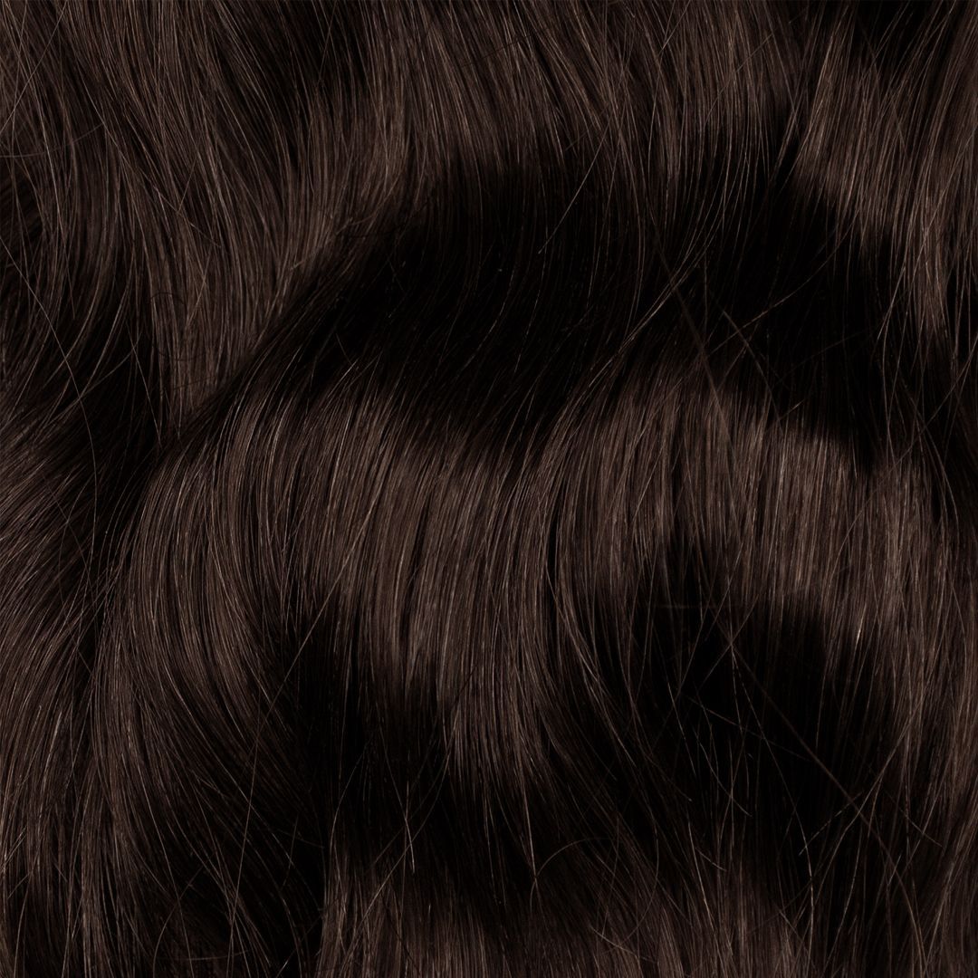 The Princess Ponytail Mocha Brown – dark brown ponytail extension, 100 grams, 22", 100% Remy Human Hair